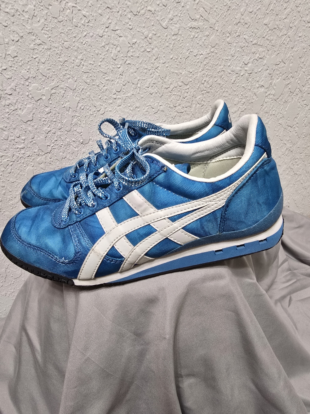 Onitsuka Tiger by Asics Bright Blue and White Men's Running Sneakers
